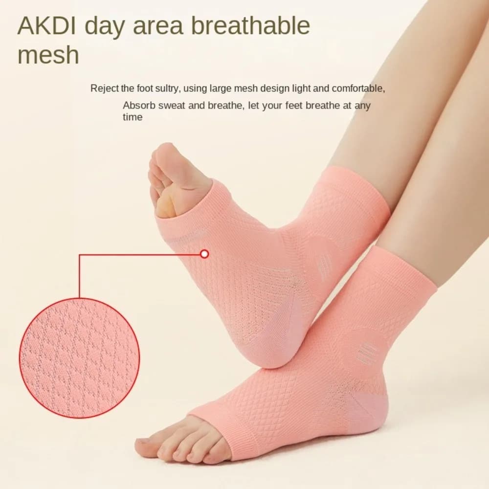 1 paio di tutore per caviglia sportivo anti distorsione protezione articolare assorbimento del sudore calzini a compressione guardia elastica tutore di supporto per caviglia