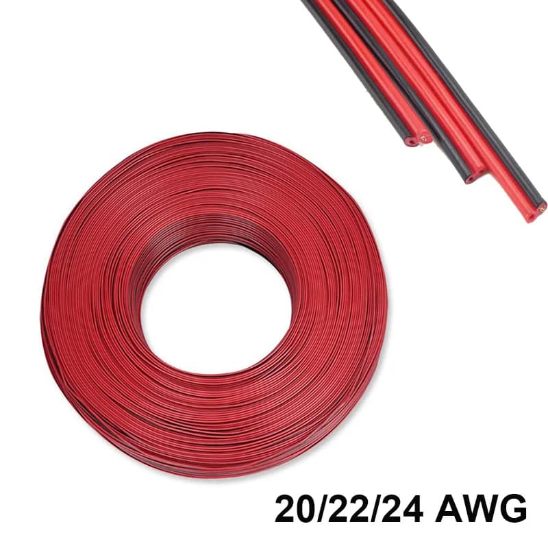 Cavo di prolunga per striscia LED Filo di rame stagnato 20/22A/24AWG SM JST 2 pin elettrico per altoparlanti Pannello solare Controller driver LED