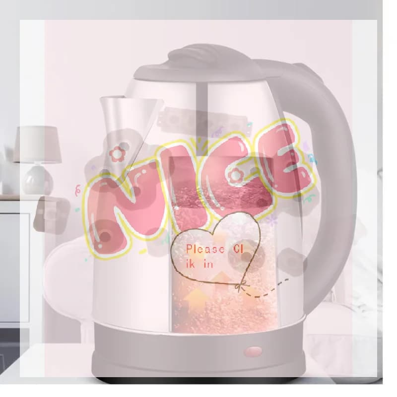 【BA】Travel Electric Kettle 2L Stainless Steel Portable Water Boiler For Tea Coffee Home Hotel Trip Use