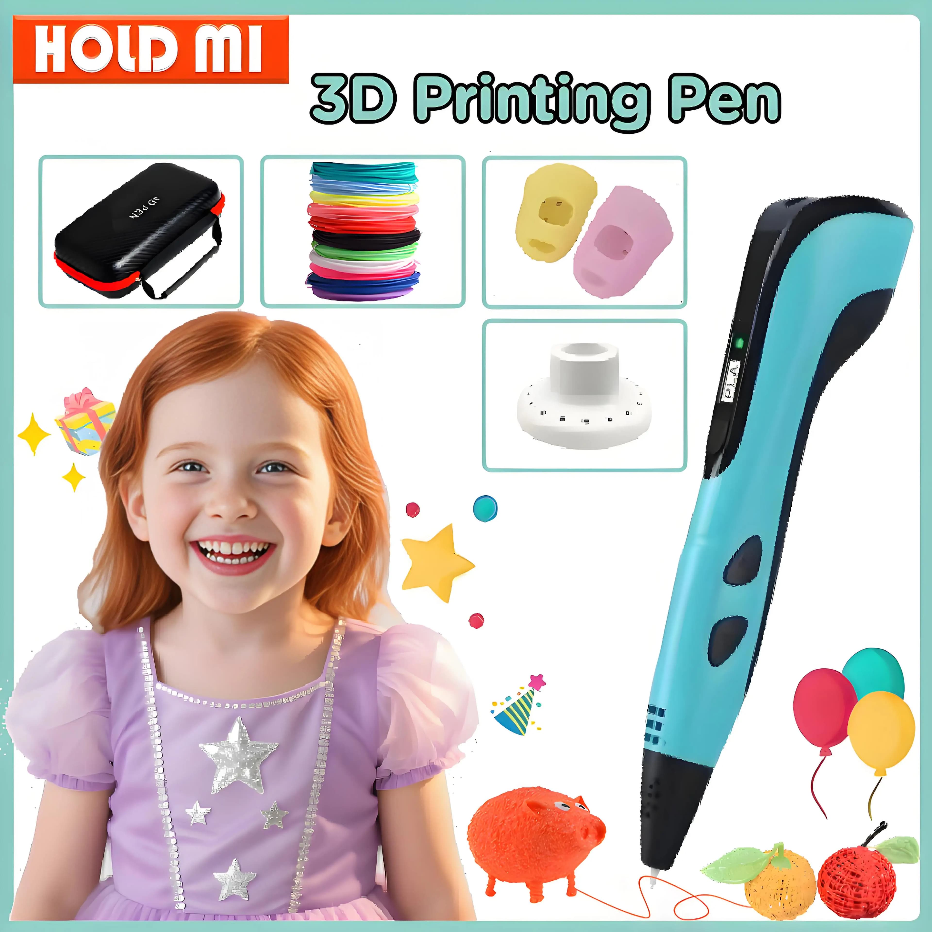 New 3D Printing Pen 3D Painting DIY Screen LCD 200M Filament PLA Children Boys Birthday Christmas Toys Gift