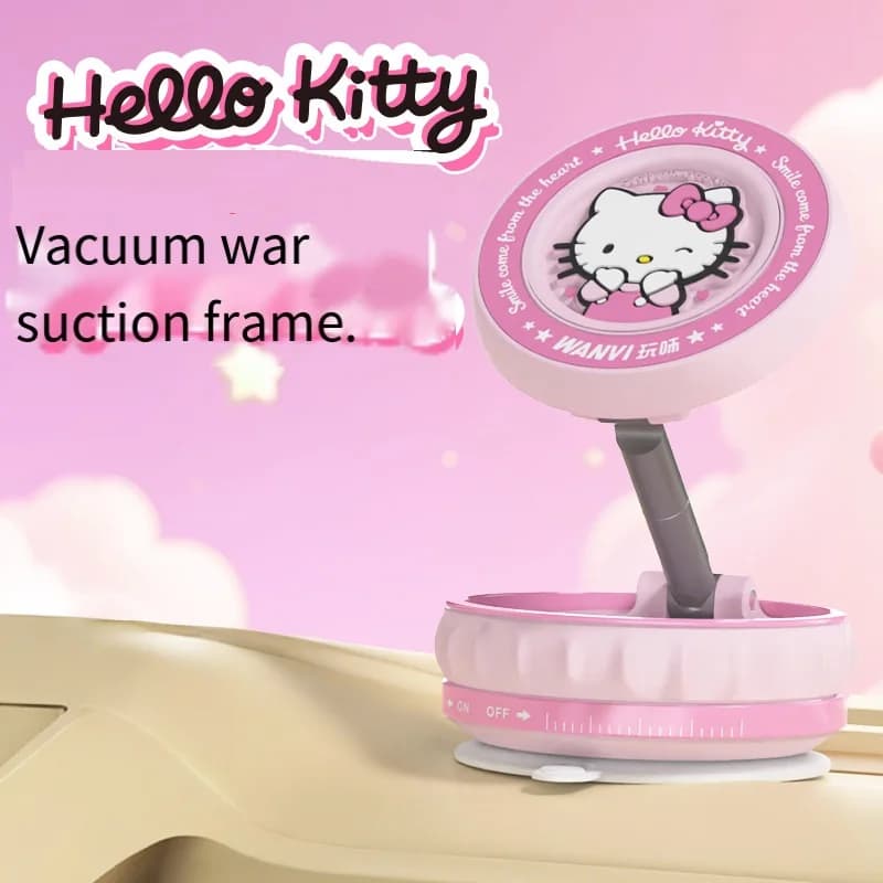 Original Sanrio Hello Kitty Kuromi Magnetic New Kitty, Foldable, 360 Degree Swivel, Handy, Portable, Ideal as a Gift