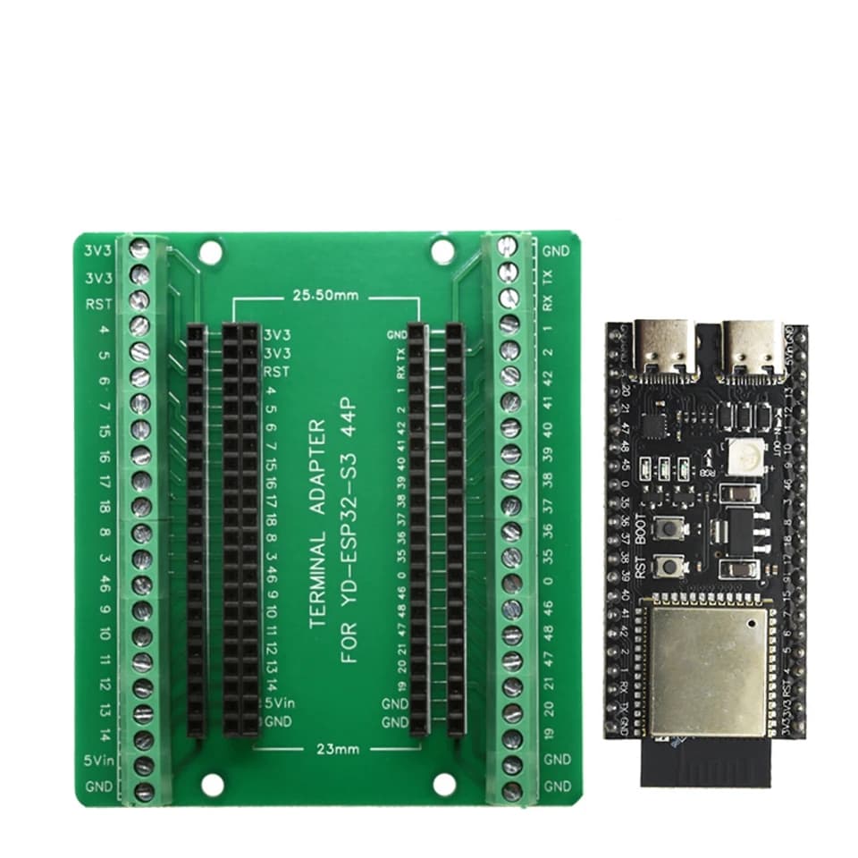 Schede di Sviluppo ESP32 S3 con Kit Adattatore di Espansione, Modulo WiFi 2.4G e BT ESP32-S3 N8R2/8 N16R8 44Pin Type-C