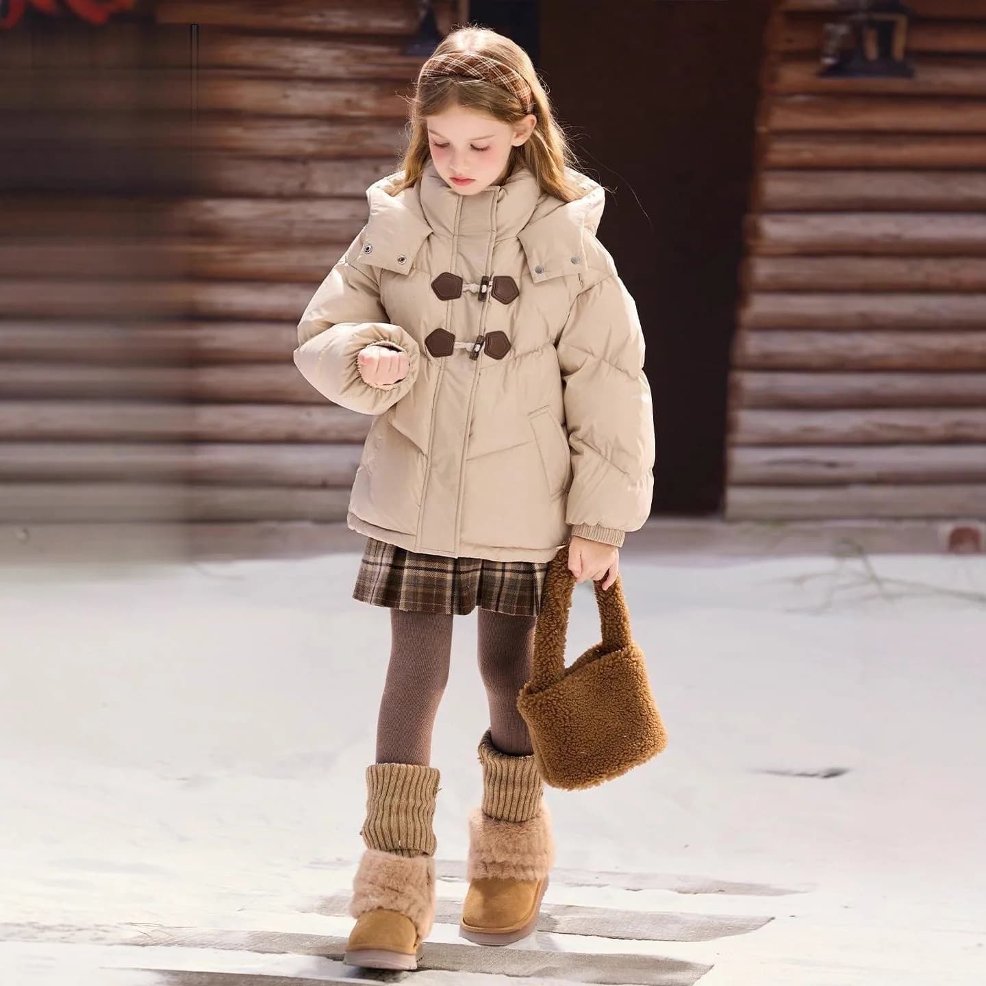 2025 Inverno Nuovi vestiti imbottiti in cotone per ragazze Giacca ispessita Vestiti imbottiti in cotone per bambine Abiti invernali