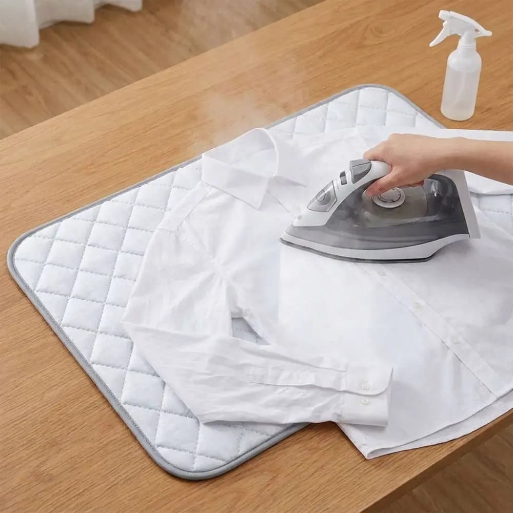 Large Folding Laundry Ironing Mat Thickened Anti-Slip Iron Board Cover Heat Resistant Efficient Ironing Board Blanket