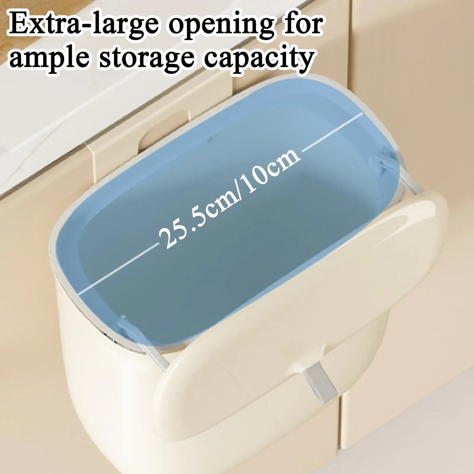 Pattumiera da parete Pattumiera da bagno con coperchio Cestino per rifiuti carino con occhi e gambe Decorazione per parete sotto il lavandino Camera da letto