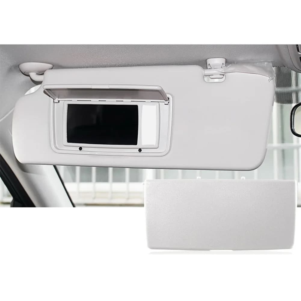 Metri di decorazione per interni auto Copertura per specchio per trucco bianco Copertura per specchio per trucco Flip Cover per auto da bagno per auto
