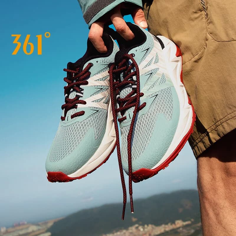 361 gradi Yushan 2.0 scarpe da corsa da uomo nuove scarpe da ginnastica da trekking in pelle ammortizzazione leggera e traspirante da jogging all'aperto 672512234