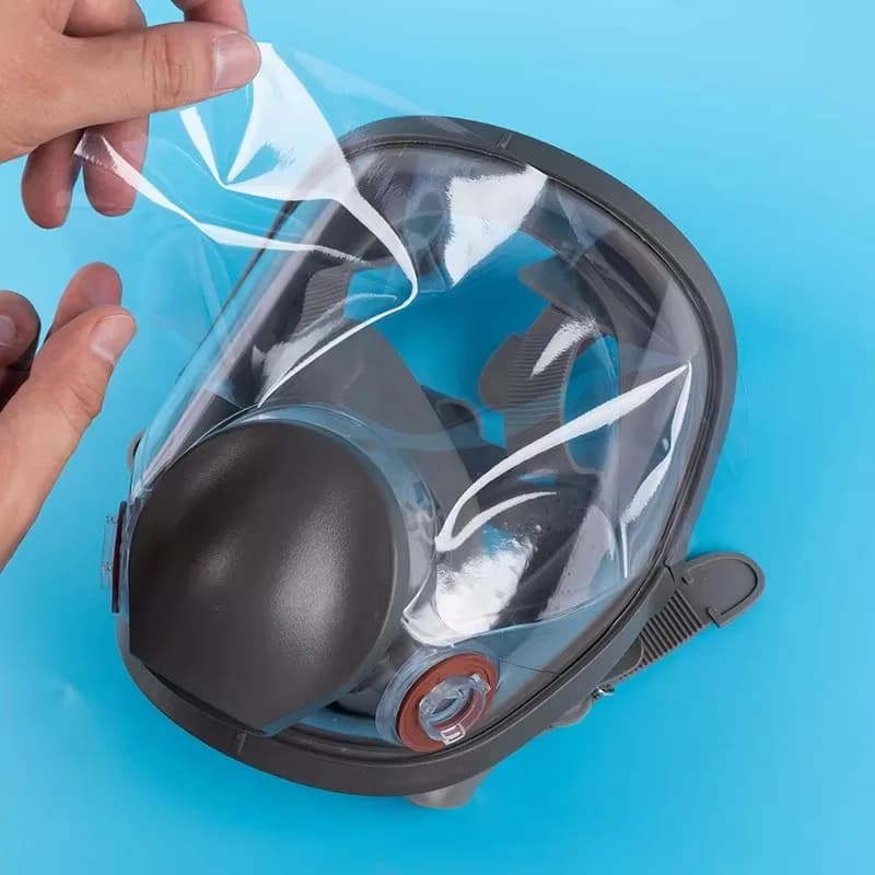 5-10 pezzi pellicola protettiva per maschera antigas 6800 o maschera a pieno facciale adesivo proteggi schermo per finestra respiratore per accessori maschera per il viso