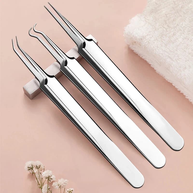 1/2/3/4Pcs Cell Pimples Blackhead Clip Tweezers Beauty Salon Special Scraping Closing Artifact Acne Needle Tool