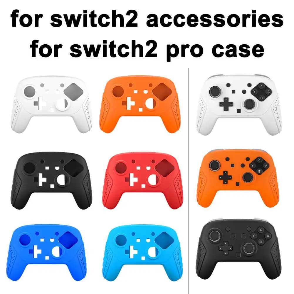 Custodia in silicone per controller Switch 2 Pro Custodia protettiva in silicone morbido Custodia in pelle per controller Switch 2 Pro antigraffio