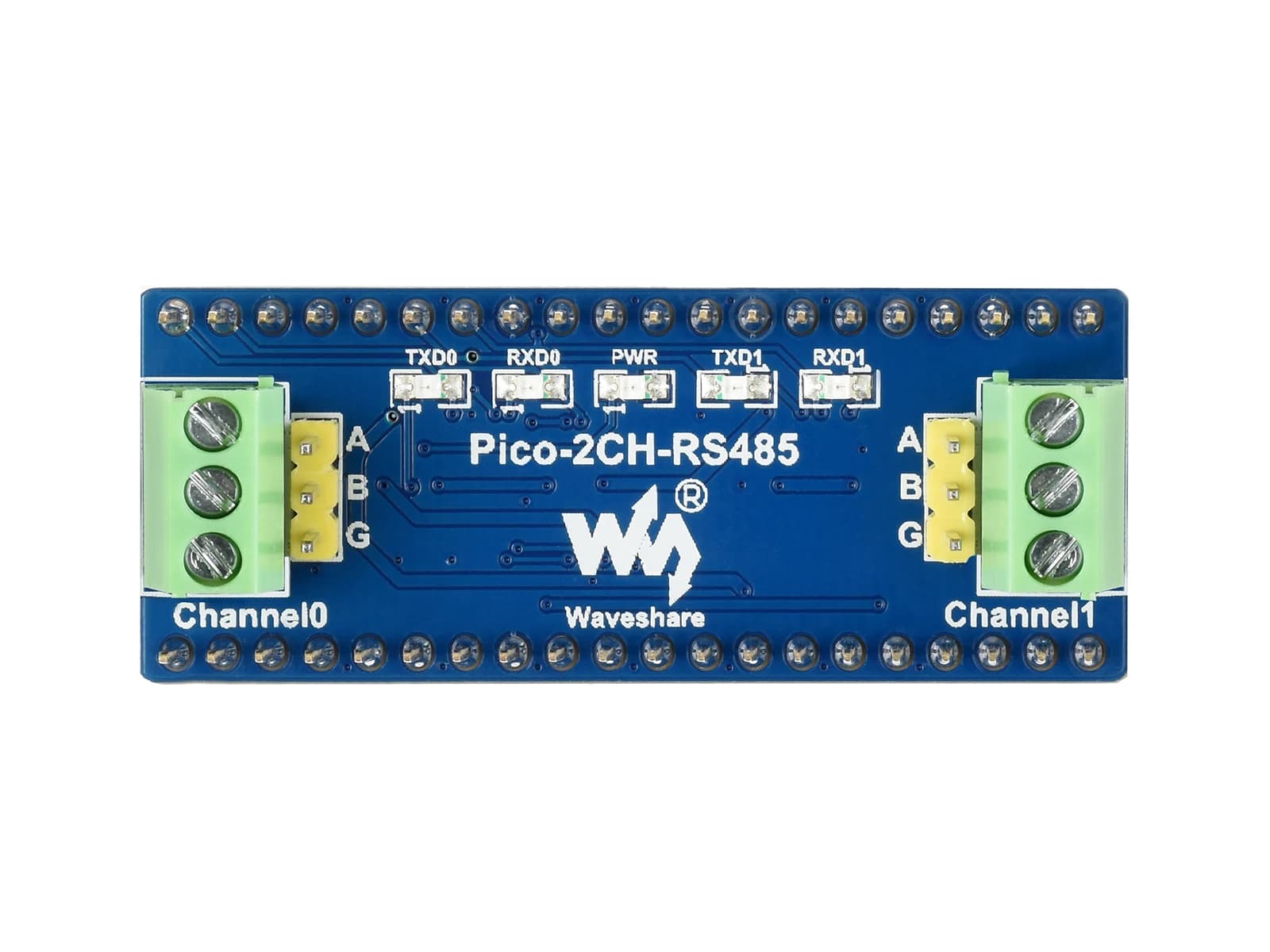 Waveshare 2-Channel RS485 Module for Raspberry Pi Pico, SP3485 Transceiver, UART To RS485