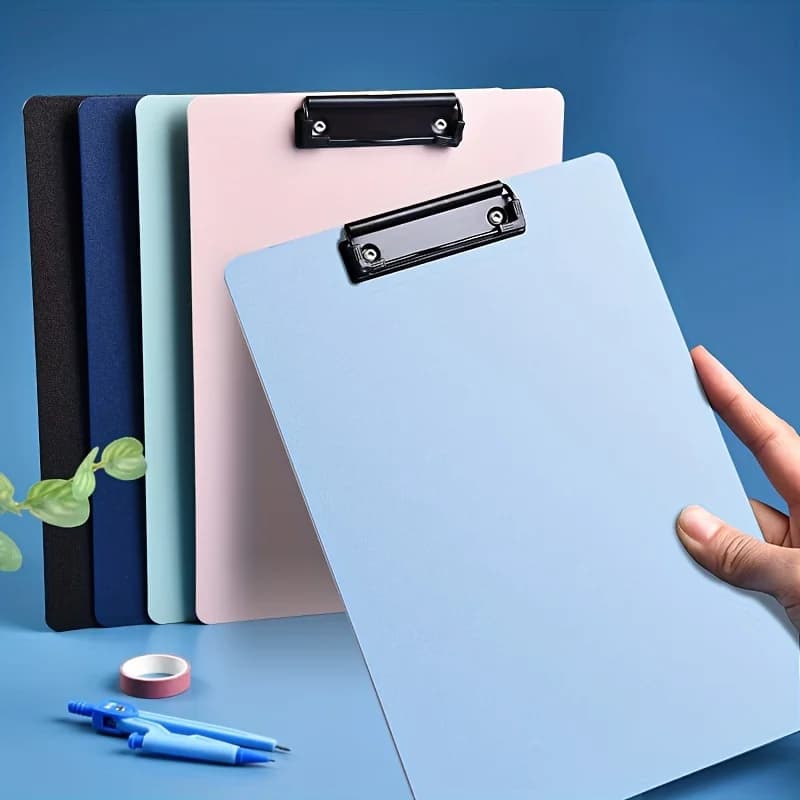 A4 / A5, cartella portadocumenti con clip - Organizer per documenti essenziali, adatto per infermieri, portablocco con portapenne e clip a basso profilo