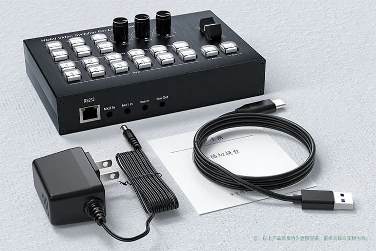 Scheda di acquisizione HDMI a quattro vie USB 3.0 multi-fotocamera trasmissione live ad alta definizione stazione di commutazione guida push macchina all-in-one