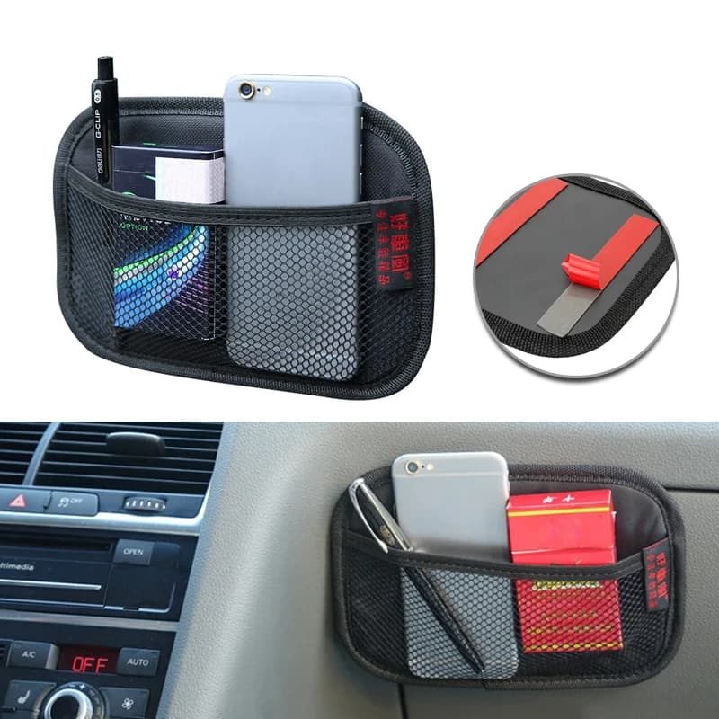Borsa portaoggetti per Auto reti a rete in tessuto Oxford Organizer per Auto porta Auto cruscotto sedile posteriore tasca a rete Kit di riordino per riporre gli interni dell'auto