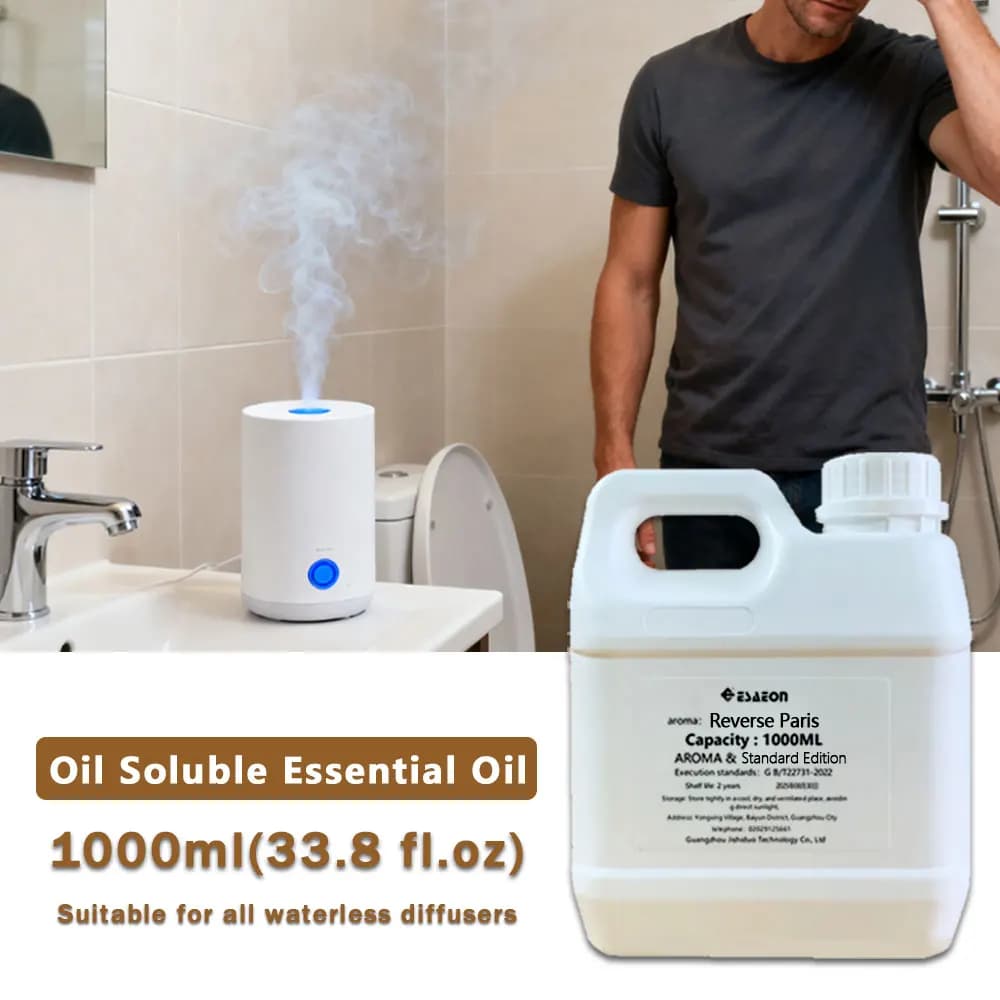 ESAEON 1000ml (33.8 fl.oz) Shangri-La Essential Oils - Fragrance Oil For Aroma Machine & Waterless Diffusers & Aerosol Dispenser
