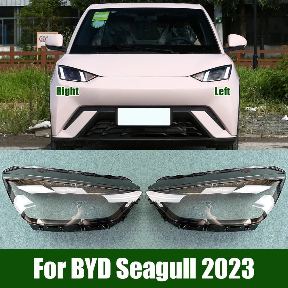 Per BYD Seagull 2023 Faro Anteriore Copertura Della Lampada Faro Borsette Lente Trasparente Sostituire Il Paralume Originale In Plexiglass