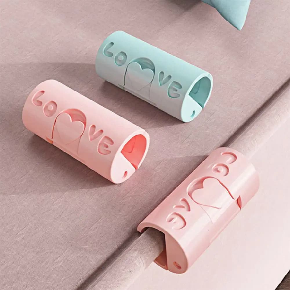 6PCS Bed Sheet Holder Needle-free Non-slip Clamp Mattress Buckle Quilt Bed Cover Sheet Clips Sheet Holder Bed Pegs