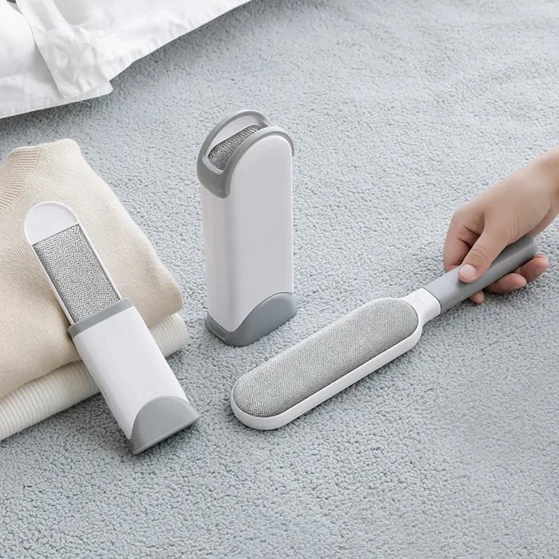 Clothes Lint Remover Reusable Pet Cat Hair Fur Roller Brush Reusable Static Dusting Cleaning Brushes Manual Cleaner Tool