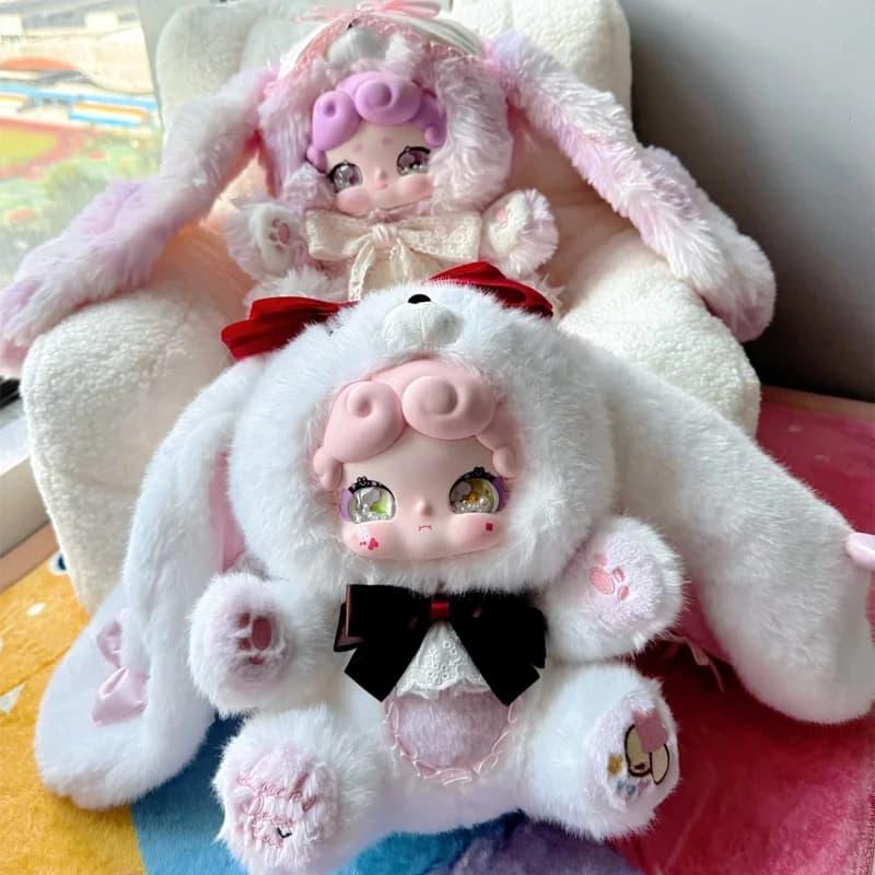 Lucky Deer Nai Sweet Tea Bunny Serie 600% Scatola cieca in peluche Simpatico viso in vinile Action Figure Scatola a sorpresa Regali da collezione di compleanno