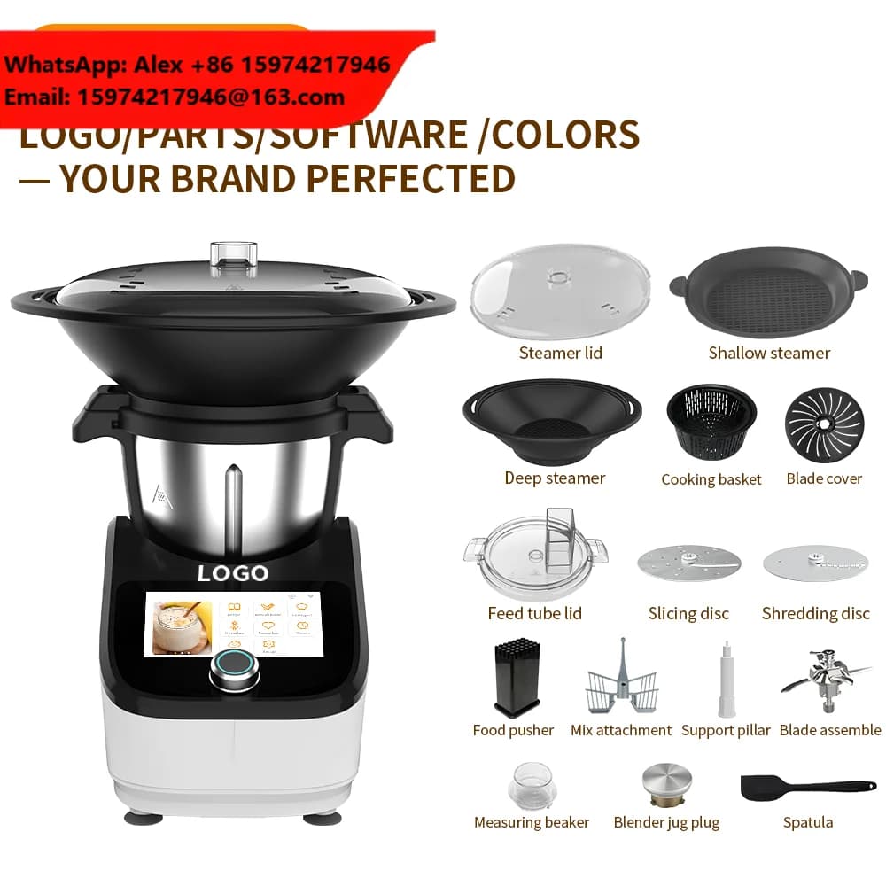 Multi-functional Food Processor 14 In 1 Electric Meat Grinder Vegetable Chopper Blender Mixer Smoothie Maker For Home Kitchen