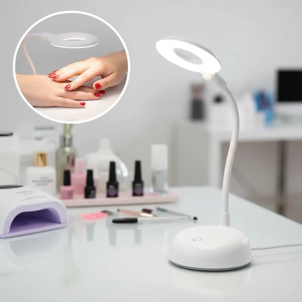 Lampada per unghie a LED USB Essiccatore UV pieghevole portatile 8 LED Luce polimerizzante pieghevole per strumenti per salone di nail art