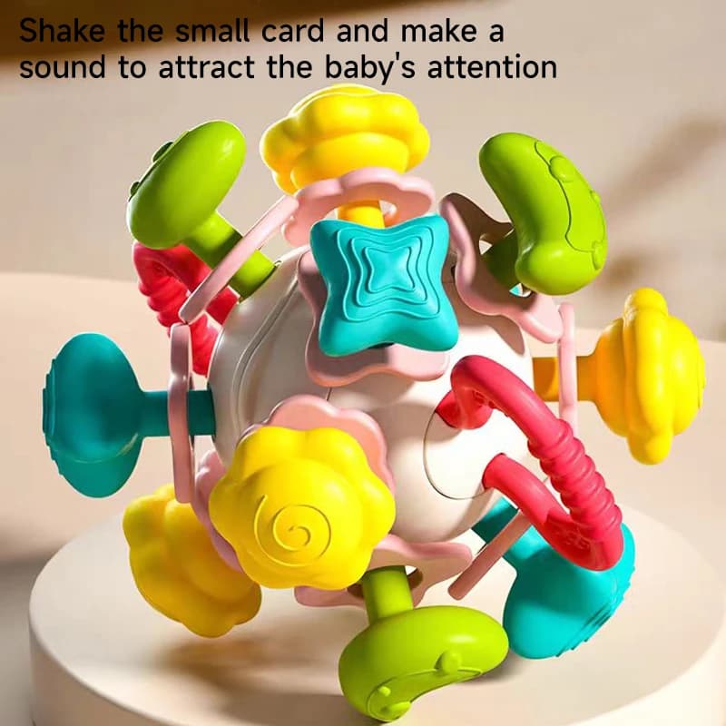 Baby Teethers sonaglio giocattoli da masticare neonato presa a mano palla sonaglio giocattolo sonoro bambino 0 12 mesi giocattoli per lo sviluppo di attività sensoriali ragazze