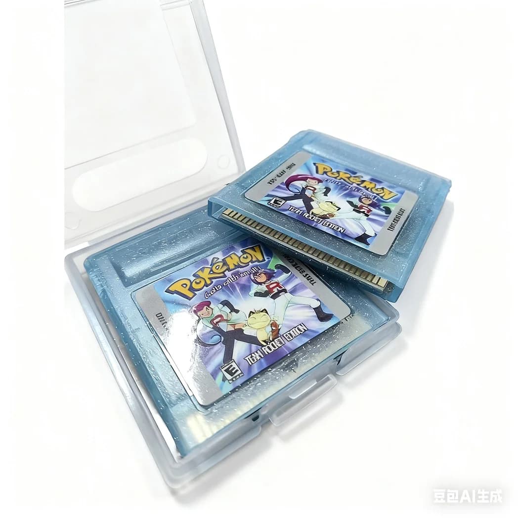 Bestseller: Console di Gioco Pokemon 16-Bit, Cartuccia GBC, Edizione Team Rocket, Versione USA, Scocca Grigia/Cristallina