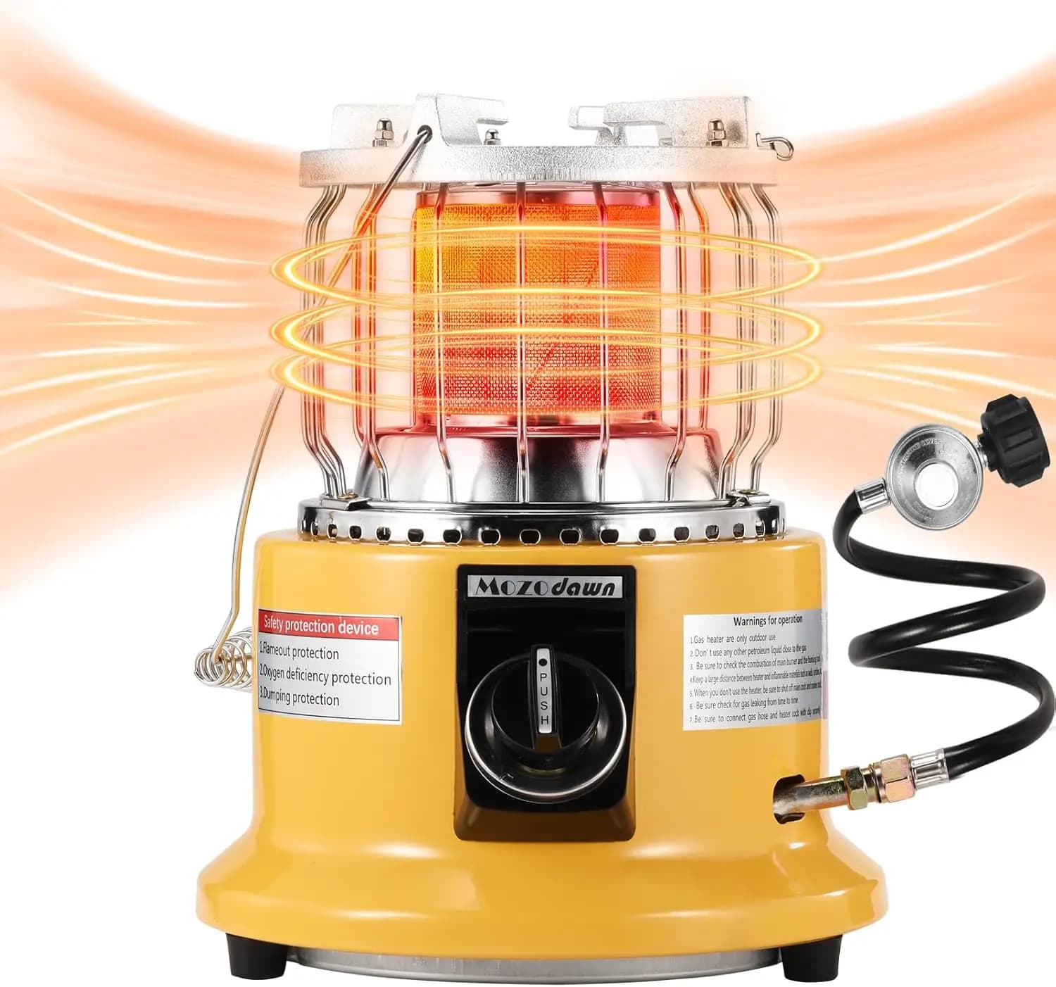 2-in-1 Portable Stove and Stove in Propano, 13000 BTU for Camping, Patio and Garage