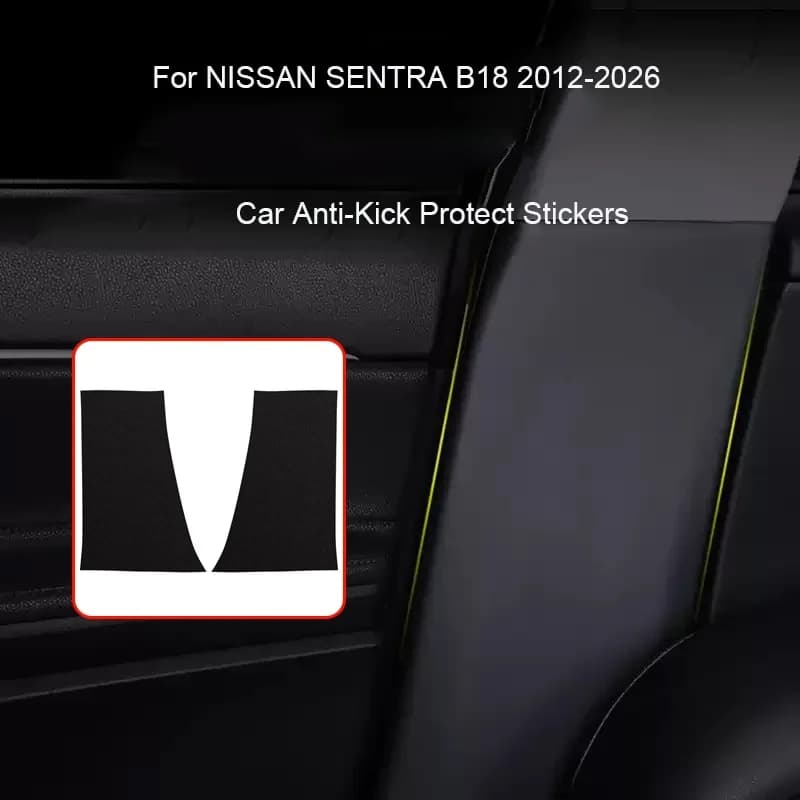For Nissan SENTRA B18 2012-Present Car B-Pillar Door Anti-Calcium Protect Pad Auto Duck Anti-Sporcock Resistant To Graffi Accessory