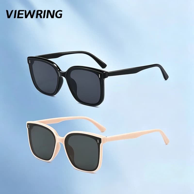 Viewring Fashion Square Sunglasses For Men Women Classic Black Frame UV400 Protection Driving Outdoor Shades Fashion Eyewear