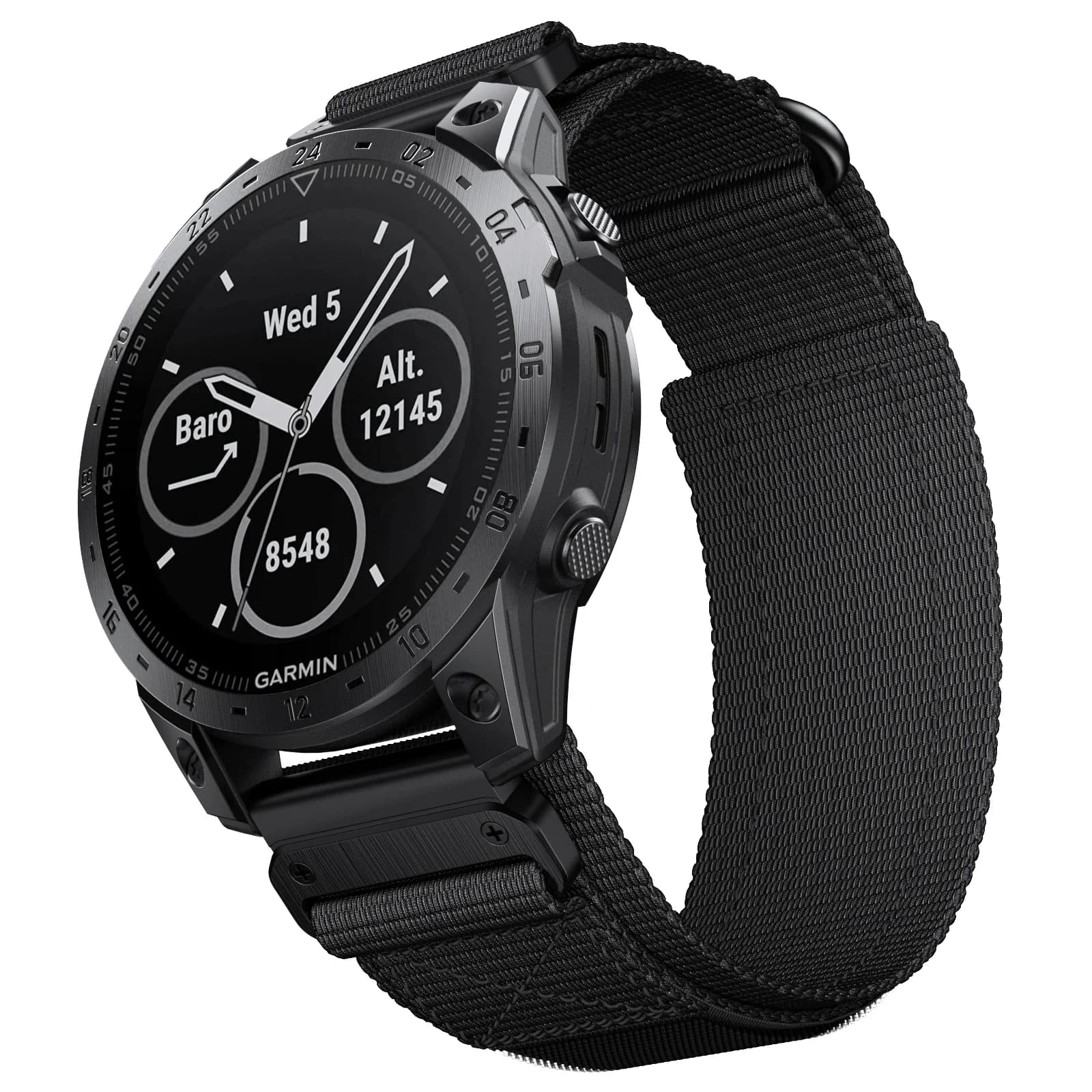 Cinturino in nylon Quick Fit da 22mm 26mm per Garmin Fenix 7X 7 Pro Fenix 6X 6 Cinturino in velcro Cinturino intrecciato Cinturino in nylon a sgancio rapido