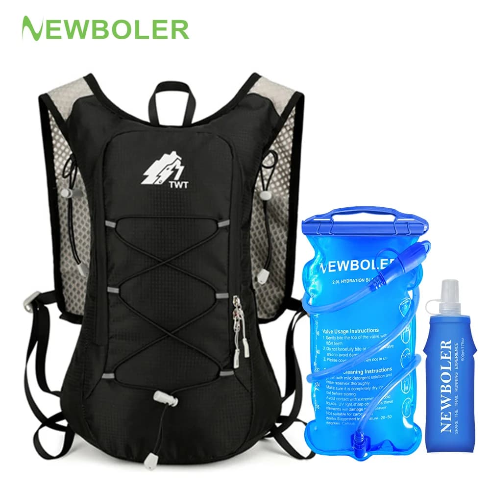 Running Hydrating Backpack, Unisex, Open Activity Sports Bag, Marathon, Jogging, Hiking, with Water Bag Option
