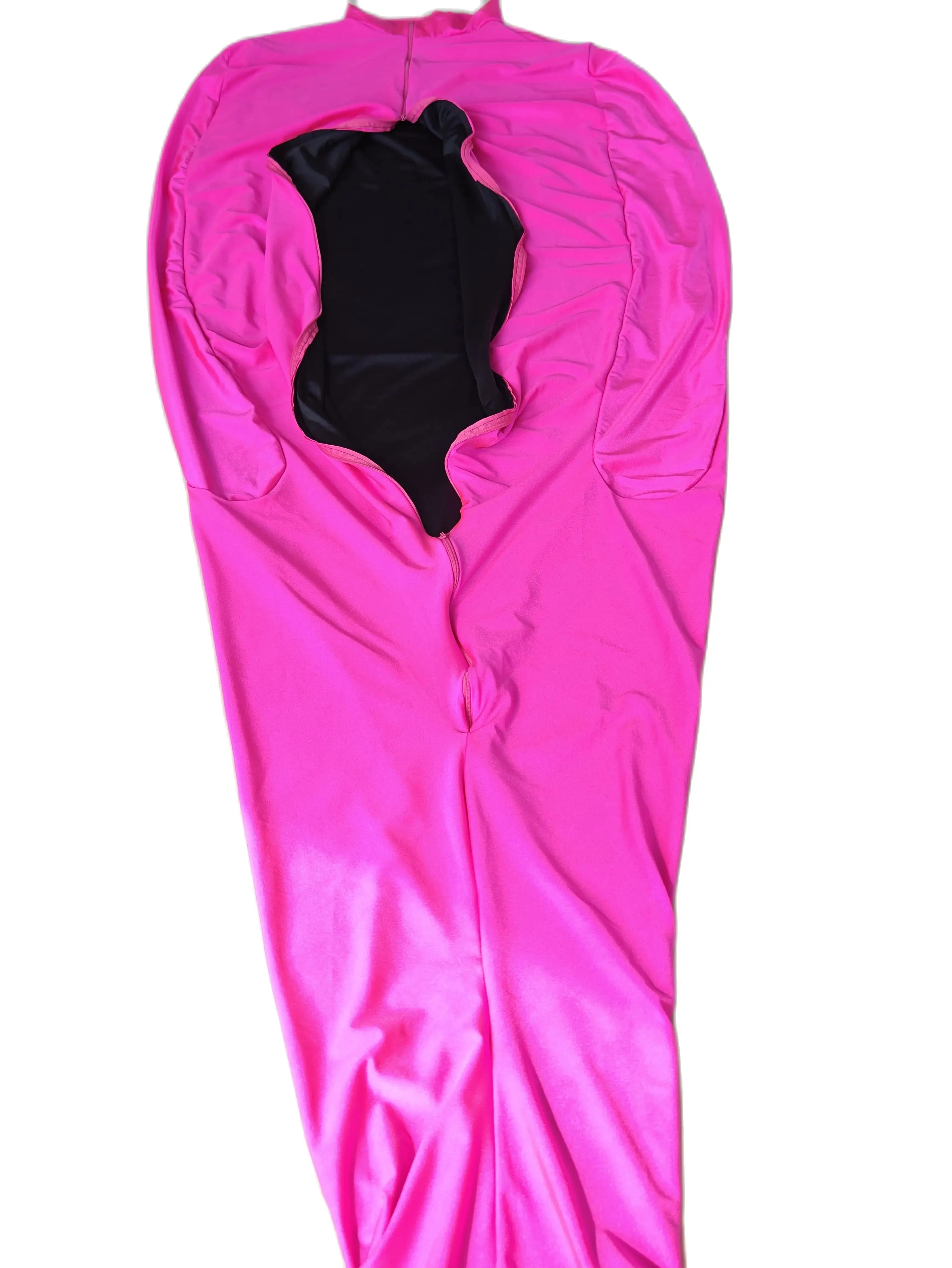 Double Side Wear Lycar Spandex Mummy Costumes sleeping bag with inner sleeves arm handbags for body Unisex pantyhose Catsuit Cosplay