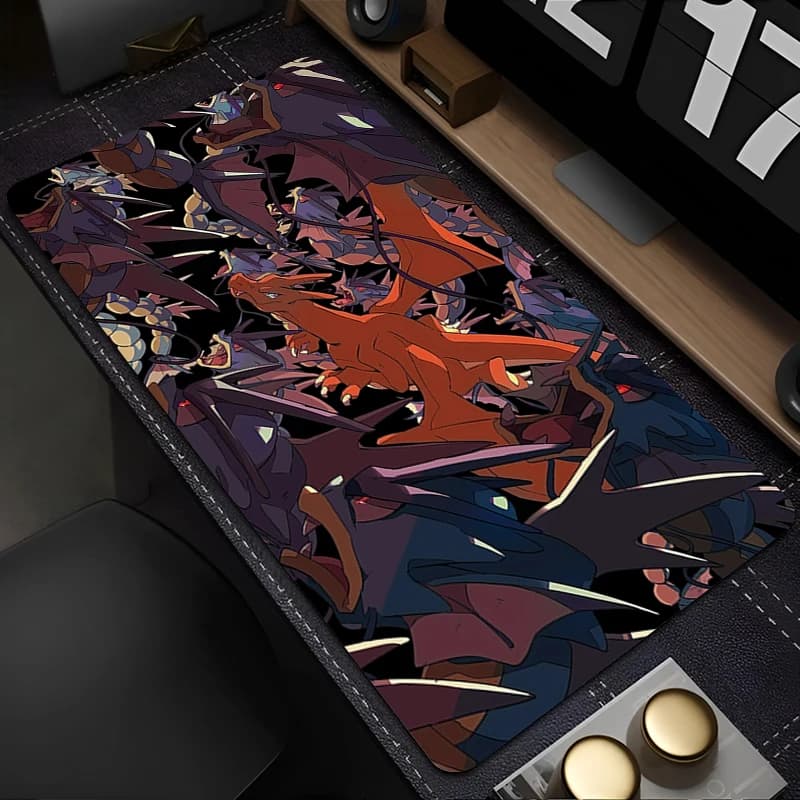 Mouse Pad Rubber Mini Pc Keyboard Pad Laptop Computer Speed Desk Mat P-Pokemon Charizard Computer Gaming High-Quality Mousepad