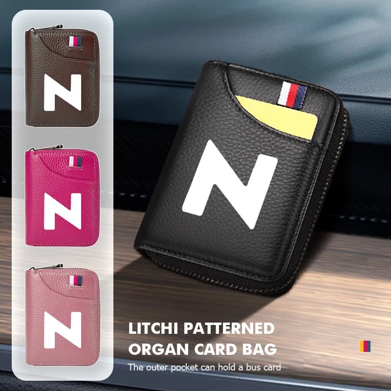 Car Short Wallet Zipper Coin Pocket Card Holder Purse For Honda Odyssey Insight Passport Vezel Pilot Stream Shuttle