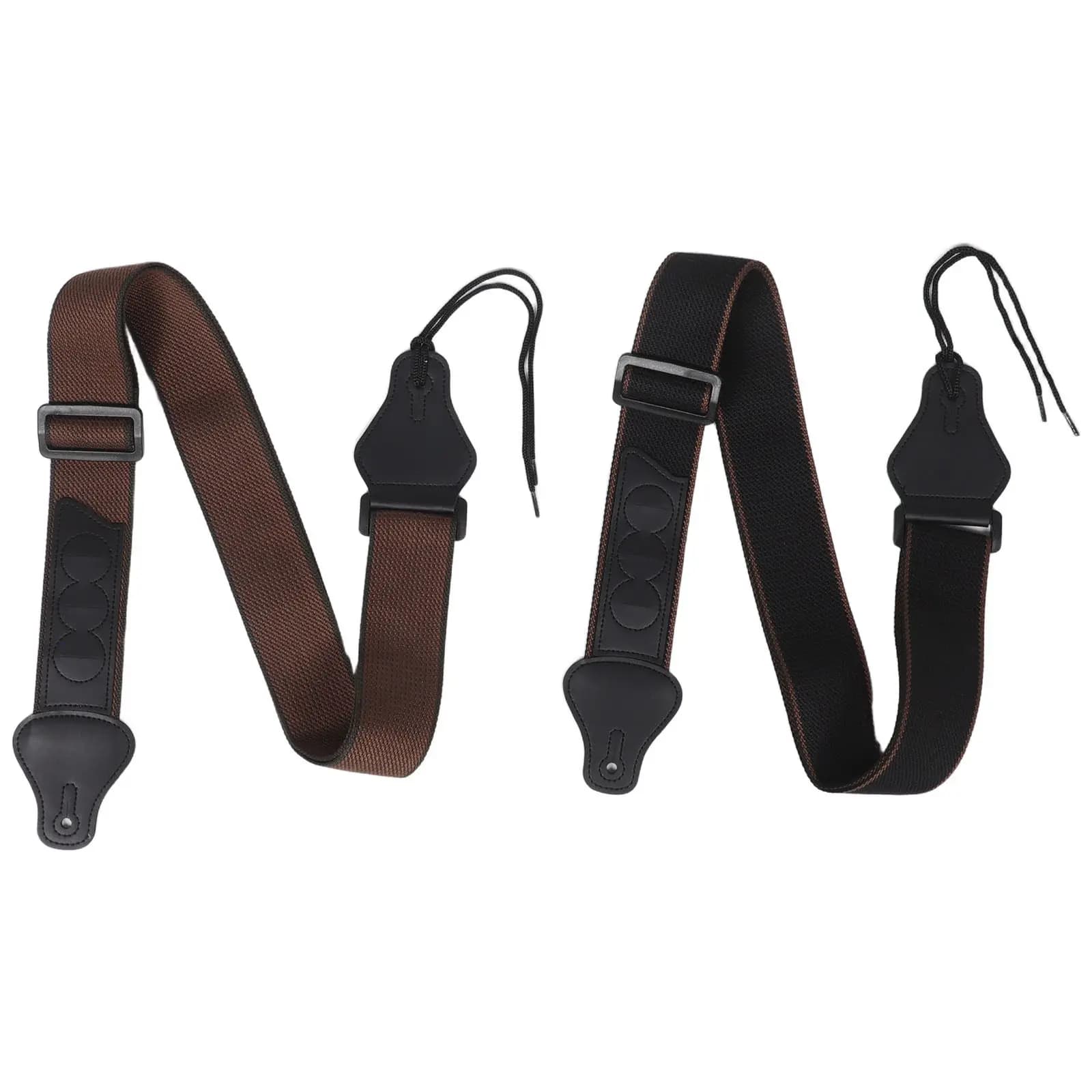 2Pcs Guitar Shoulder Strap Adjustable Multi-Functional Comfortable for Electric Acoustic Bass Classical Guitars Folk Style Pick