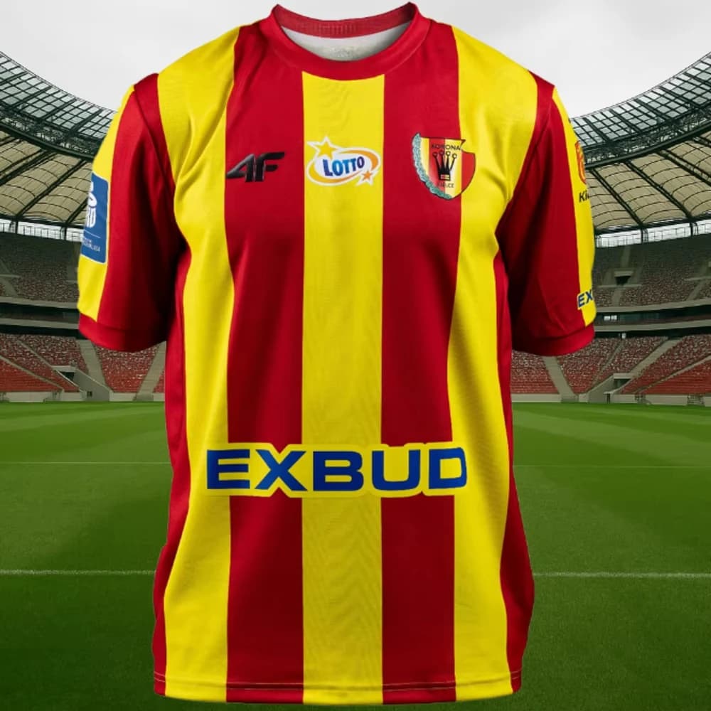 Nuova Maglia da Calcio Polacca per Uomo, Asciugatura Rapida, Jersey Korona Kielce, Maglia Polska per Bambini, T-Shirt Famiglia e Bambini