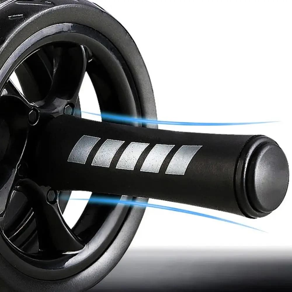 Thicken Abdominal Workout Roller Strong Load Bearing Soft Sponge Grip AB Roller Double Wheel No Noise Abdominal Exercise Wheel