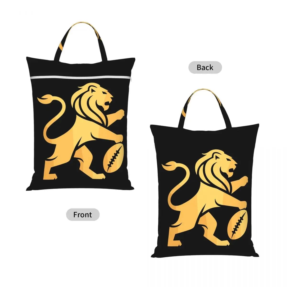Brisbane Lions Travel Laundry Bag Waterproof Reusable Dirty Clothes Pouch Gym Yoga Camping Washing Basket