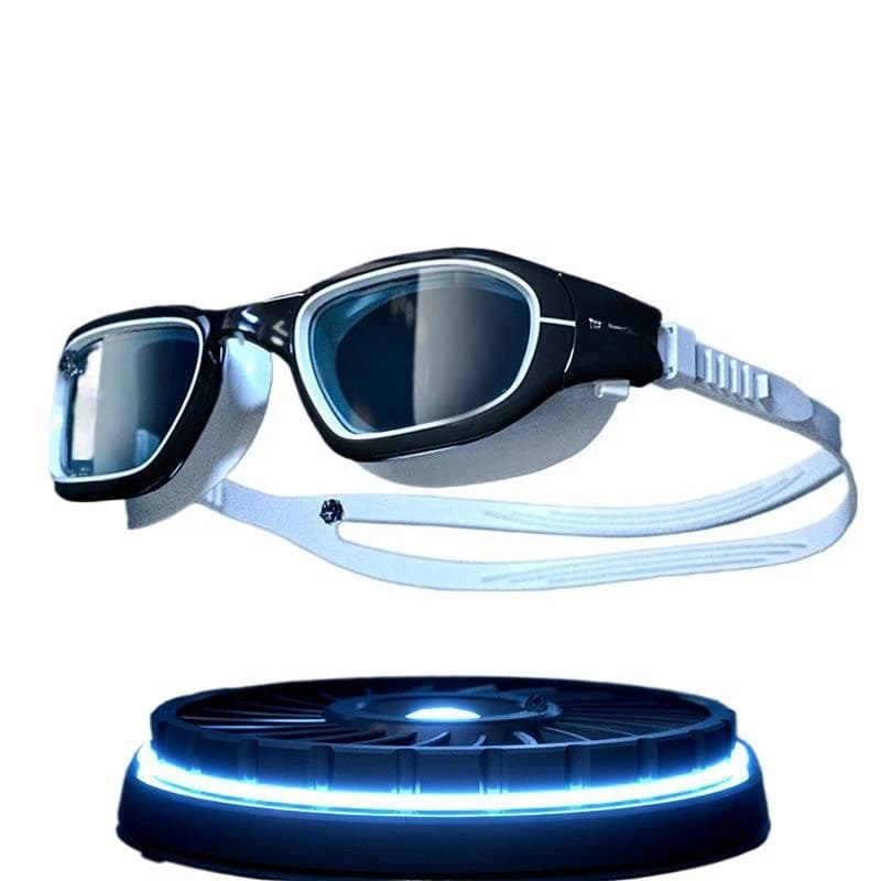 Waterproof and anti-fog swimwear with large high definition frame, swimming glasses