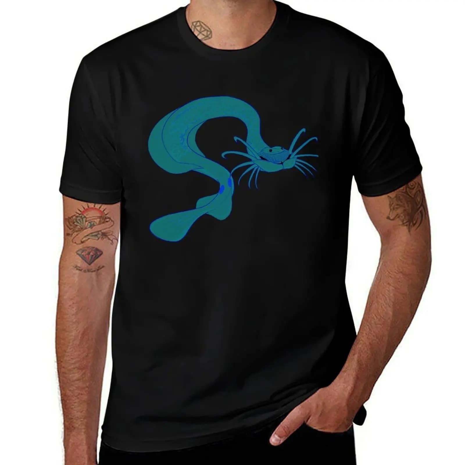 Arrow worm T-Shirt Big and Tall Basic Tee Shirt T-Shirt