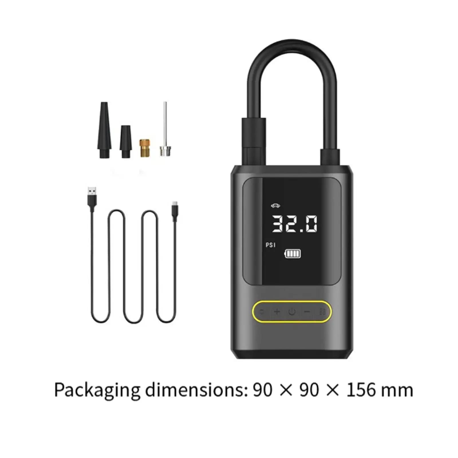 Portable Tire Inflator Tire Pump Compact Handheld Multifunction Auto Accessories Air Compressor for Balls Car Tires Bike