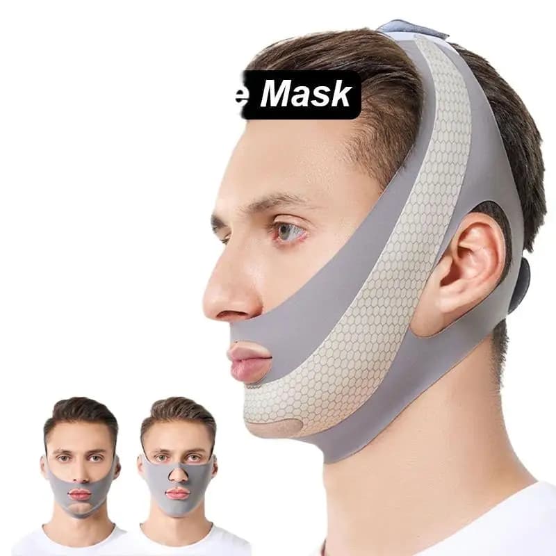Face mask 1 piece for double chin, slim band for face, belt for skin care, to reduce the volume of the face and to streamline the contour, for man