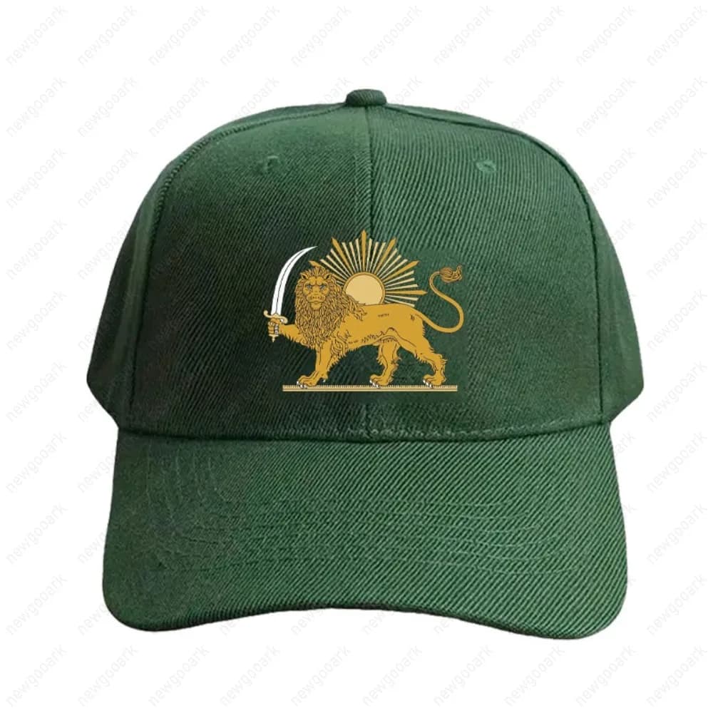 Cappellino con Stemma Persiano Leone e Sole, Berretto Estivo Unisex, Cappello con Visiera alla Moda, Casual, Regolabile, Stampa Grafica, Cappellini da Baseball per Adulti