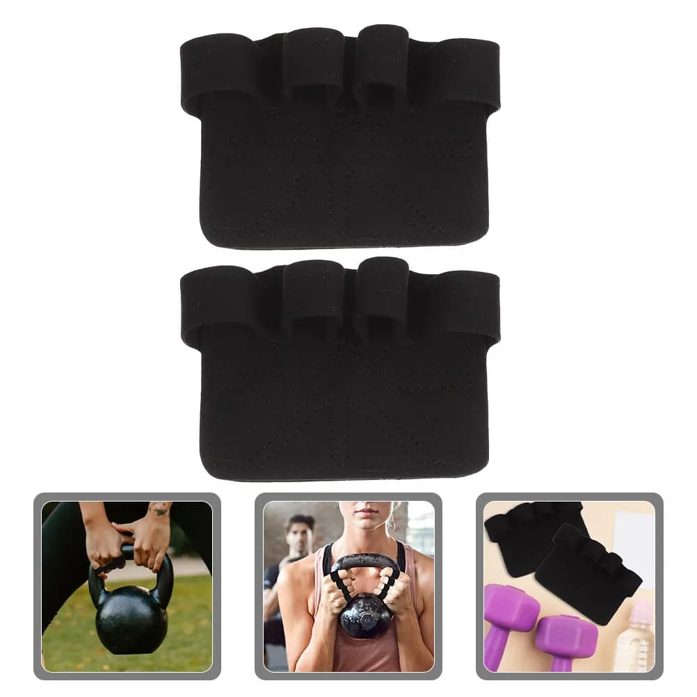 1 pair of half finger microfiber lifting gloves, non-slip, wear-resistant, for weight lifting, tractions, gym, cycling, hiking, camping