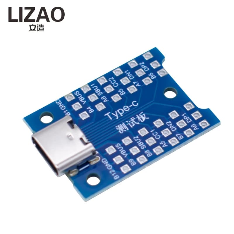 LIZAO 5 Pezzi Modulo di Test Ricarica USB Type-C Rilevamento Potenza Componenti Elettronici Fai-da-te per Arduino