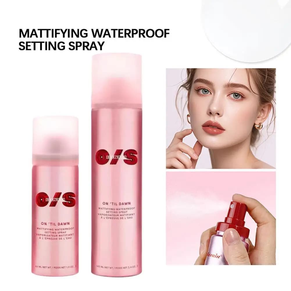 Spray fissante opaca Controllo olio Impermeabile Fissaggio rapido Lunga durata Finitura opaca delicata Cosmetico quotidiano per la bellezza del viso