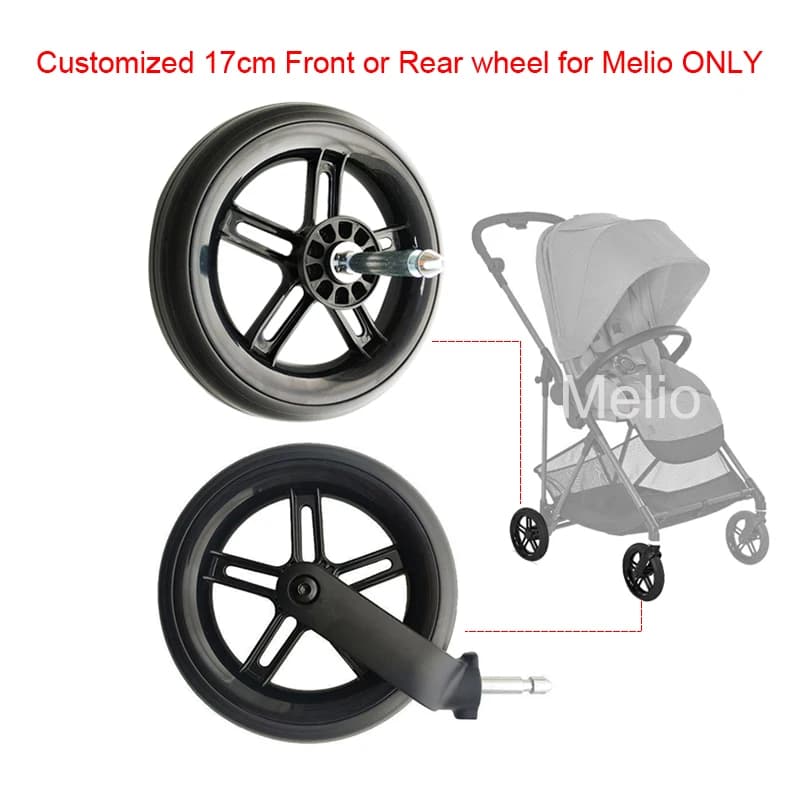 SOLO Melio 17CM Ruota anteriore o posteriore per Cybex Melio 2/3/Carbon/Pro Series Accessori per passeggini Altro passeggino NON compatibile!! !