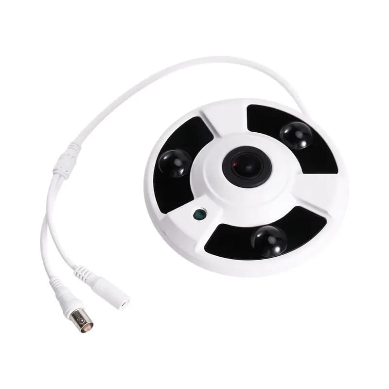 BTLIFE-CCTV 180 ° Telecamera Panoramica AHD con Ampio Angolo di Visione, TVI CVI 4IN1, Lente 1.7mm, Visione Diurna e Notturna, Telecamera di Sicurezza Dome Fisheye 2MP