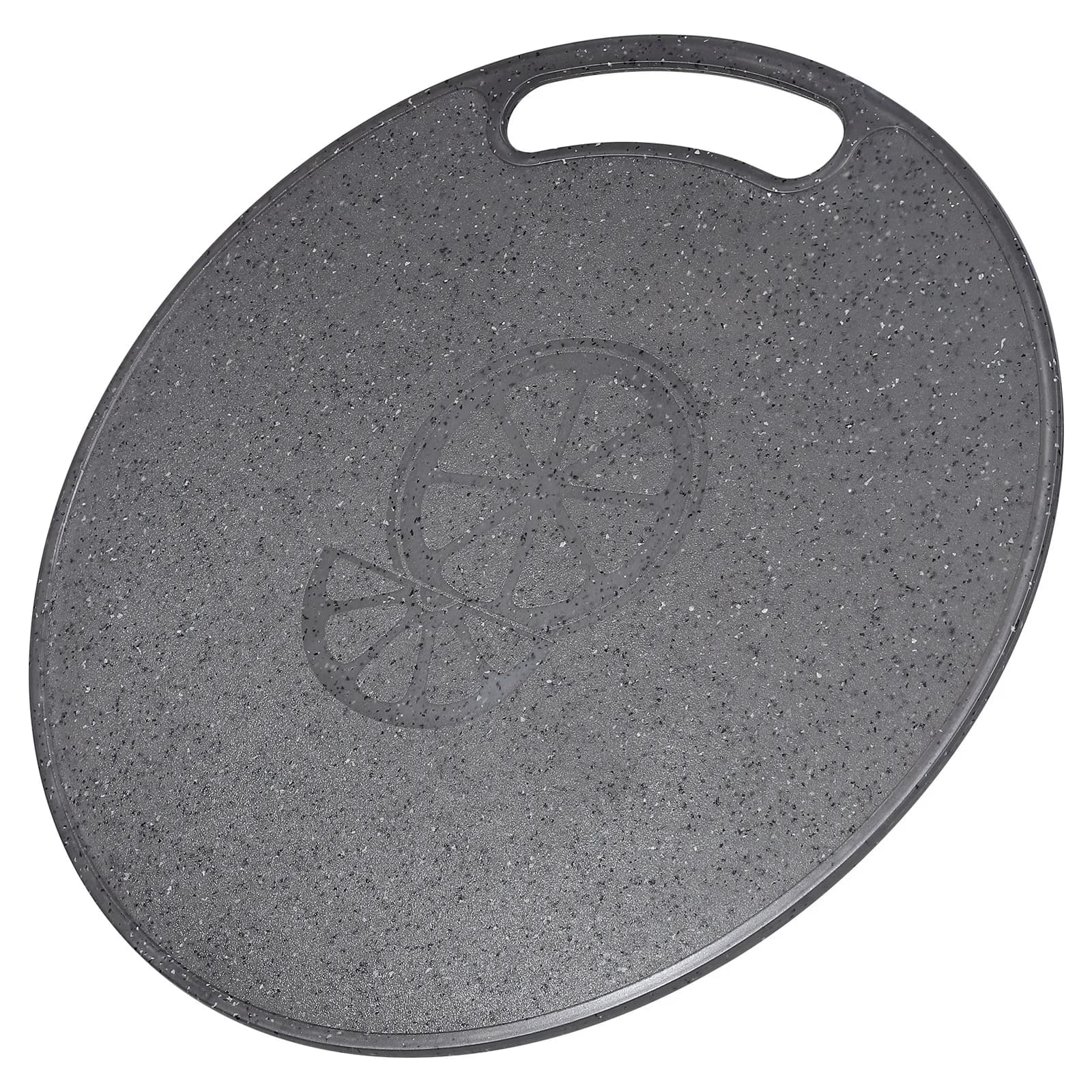 1Pcs 31x0.5cm Round Imitation Marble Plastic Cutting Board Non-Slip Dishwasher Safe Easy Clean Water Resistant Oil Resistant
